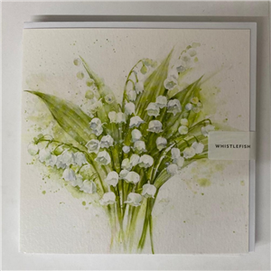 Whistlefish Greeting Card Lily Of The Valley16x16cm